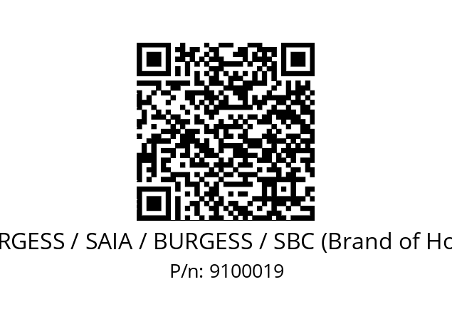   SAIA-BURGESS / SAIA / BURGESS / SBC (Brand of Honeywell) 9100019