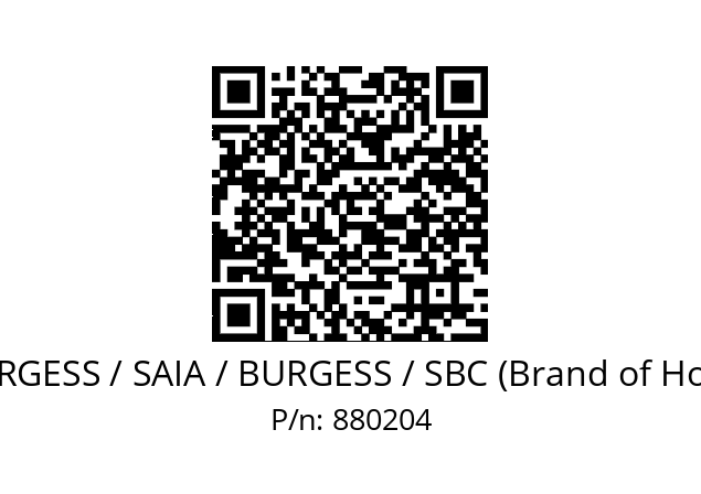   SAIA-BURGESS / SAIA / BURGESS / SBC (Brand of Honeywell) 880204