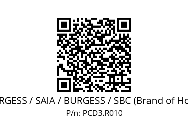   SAIA-BURGESS / SAIA / BURGESS / SBC (Brand of Honeywell) PCD3.R010