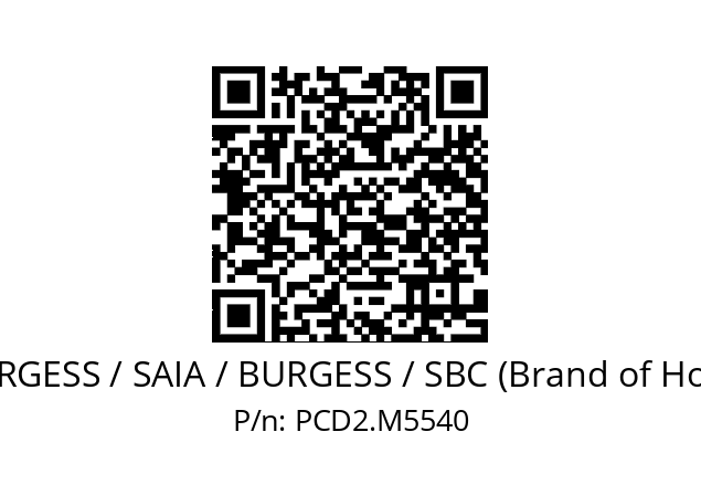   SAIA-BURGESS / SAIA / BURGESS / SBC (Brand of Honeywell) PCD2.M5540