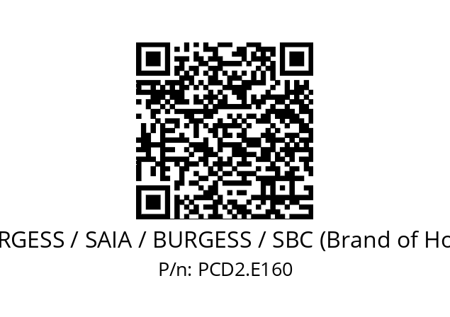   SAIA-BURGESS / SAIA / BURGESS / SBC (Brand of Honeywell) PCD2.E160