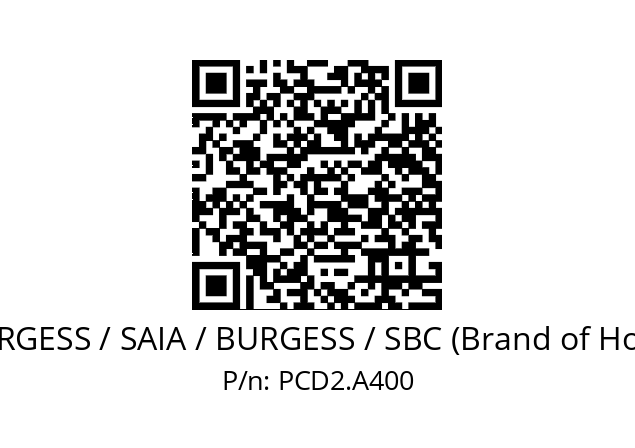   SAIA-BURGESS / SAIA / BURGESS / SBC (Brand of Honeywell) PCD2.A400