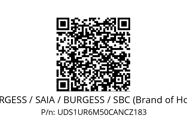   SAIA-BURGESS / SAIA / BURGESS / SBC (Brand of Honeywell) UDS1UR6M50CANCZ183