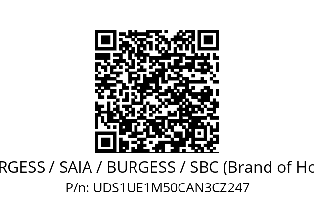   SAIA-BURGESS / SAIA / BURGESS / SBC (Brand of Honeywell) UDS1UE1M50CAN3CZ247