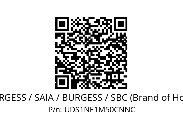   SAIA-BURGESS / SAIA / BURGESS / SBC (Brand of Honeywell) UDS1NE1M50CNNC