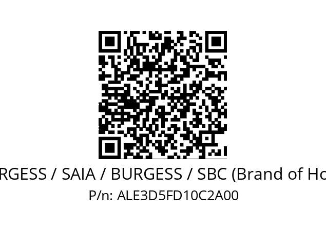   SAIA-BURGESS / SAIA / BURGESS / SBC (Brand of Honeywell) ALE3D5FD10C2A00