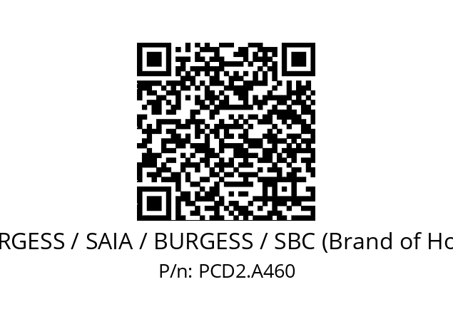   SAIA-BURGESS / SAIA / BURGESS / SBC (Brand of Honeywell) PCD2.A460