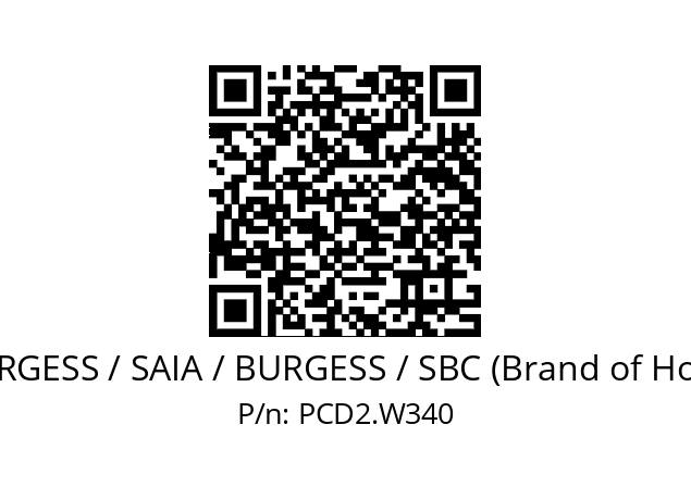   SAIA-BURGESS / SAIA / BURGESS / SBC (Brand of Honeywell) PCD2.W340