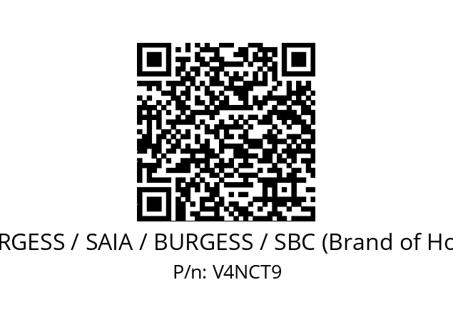   SAIA-BURGESS / SAIA / BURGESS / SBC (Brand of Honeywell) V4NCT9