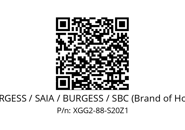   SAIA-BURGESS / SAIA / BURGESS / SBC (Brand of Honeywell) XGG2-88-S20Z1