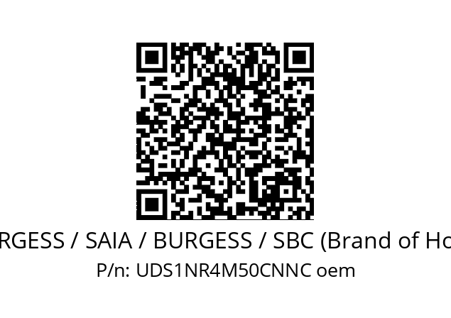   SAIA-BURGESS / SAIA / BURGESS / SBC (Brand of Honeywell) UDS1NR4M50CNNC oem