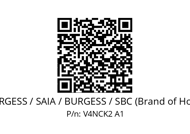   SAIA-BURGESS / SAIA / BURGESS / SBC (Brand of Honeywell) V4NCK2 A1