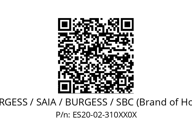   SAIA-BURGESS / SAIA / BURGESS / SBC (Brand of Honeywell) ES20-02-310XX0X