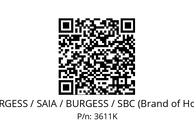   SAIA-BURGESS / SAIA / BURGESS / SBC (Brand of Honeywell) 3611K