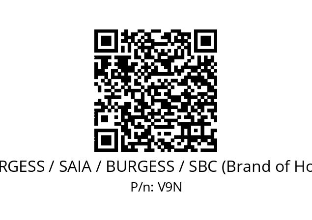   SAIA-BURGESS / SAIA / BURGESS / SBC (Brand of Honeywell) V9N