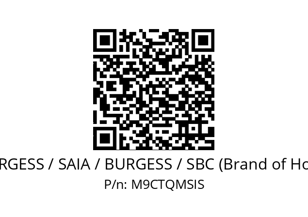   SAIA-BURGESS / SAIA / BURGESS / SBC (Brand of Honeywell) M9CTQMSIS