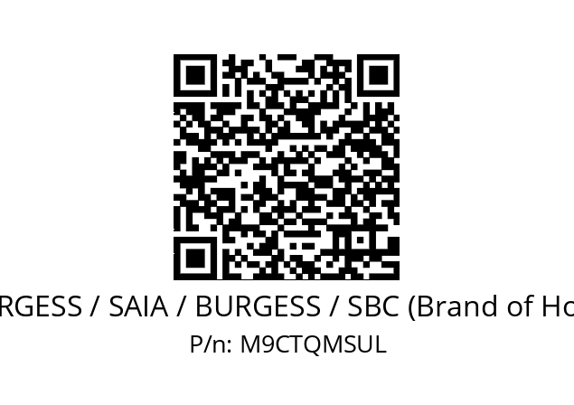   SAIA-BURGESS / SAIA / BURGESS / SBC (Brand of Honeywell) M9CTQMSUL