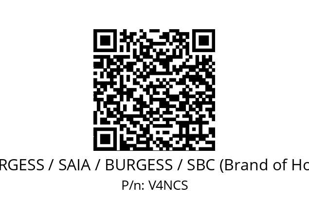   SAIA-BURGESS / SAIA / BURGESS / SBC (Brand of Honeywell) V4NCS