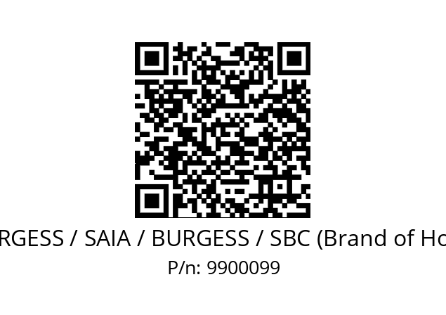   SAIA-BURGESS / SAIA / BURGESS / SBC (Brand of Honeywell) 9900099