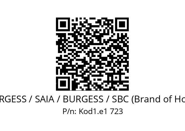   SAIA-BURGESS / SAIA / BURGESS / SBC (Brand of Honeywell) Kod1.e1 723