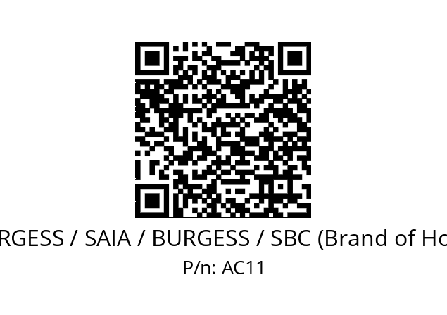   SAIA-BURGESS / SAIA / BURGESS / SBC (Brand of Honeywell) AC11