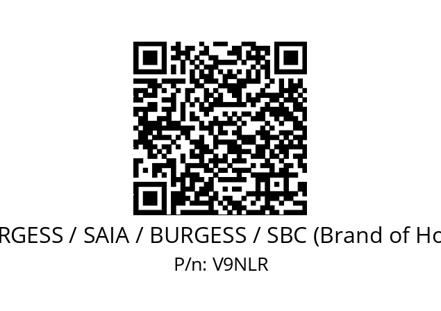   SAIA-BURGESS / SAIA / BURGESS / SBC (Brand of Honeywell) V9NLR