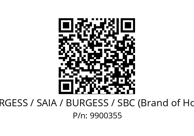   SAIA-BURGESS / SAIA / BURGESS / SBC (Brand of Honeywell) 9900355