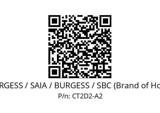   SAIA-BURGESS / SAIA / BURGESS / SBC (Brand of Honeywell) CT2D2-A2