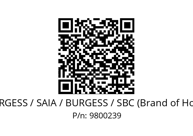   SAIA-BURGESS / SAIA / BURGESS / SBC (Brand of Honeywell) 9800239