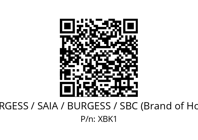   SAIA-BURGESS / SAIA / BURGESS / SBC (Brand of Honeywell) XBK1