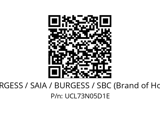   SAIA-BURGESS / SAIA / BURGESS / SBC (Brand of Honeywell) UCL73N05D1E