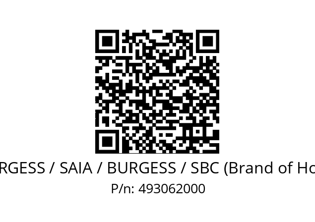   SAIA-BURGESS / SAIA / BURGESS / SBC (Brand of Honeywell) 493062000