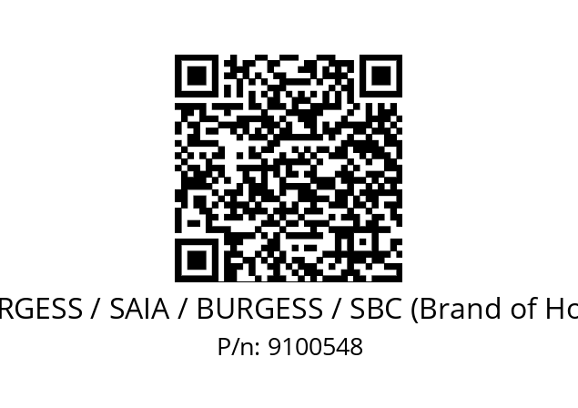   SAIA-BURGESS / SAIA / BURGESS / SBC (Brand of Honeywell) 9100548