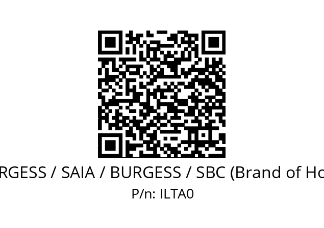   SAIA-BURGESS / SAIA / BURGESS / SBC (Brand of Honeywell) ILTA0