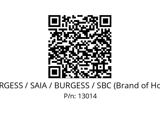   SAIA-BURGESS / SAIA / BURGESS / SBC (Brand of Honeywell) 13014