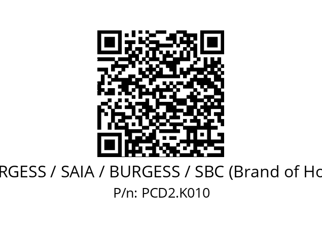   SAIA-BURGESS / SAIA / BURGESS / SBC (Brand of Honeywell) PCD2.K010