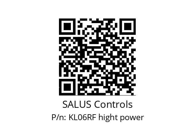   SALUS Controls KL06RF hight power