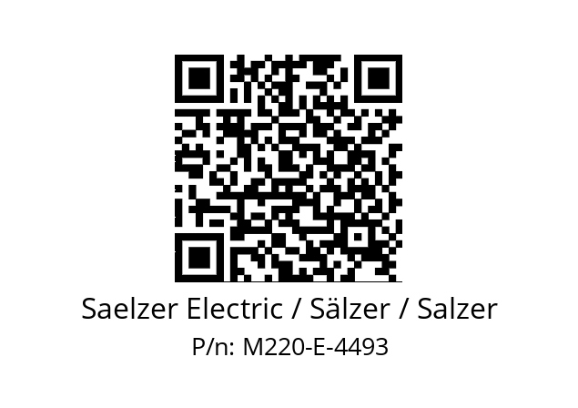   Saelzer Electric / Sälzer / Salzer M220-E-4493