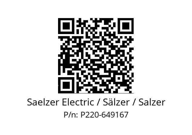   Saelzer Electric / Sälzer / Salzer P220-649167