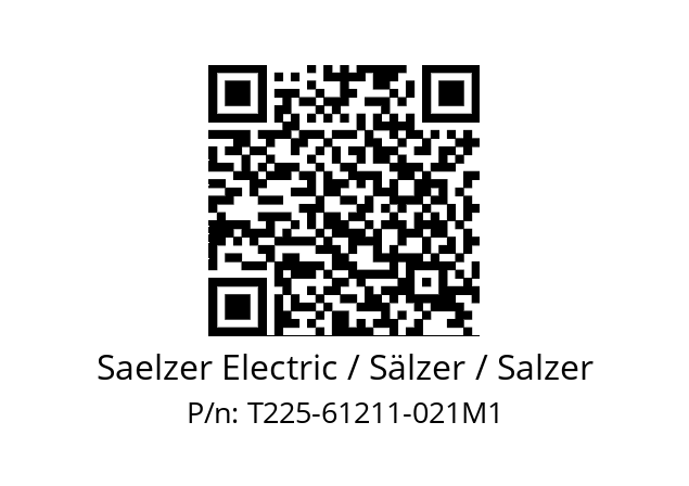   Saelzer Electric / Sälzer / Salzer T225-61211-021M1