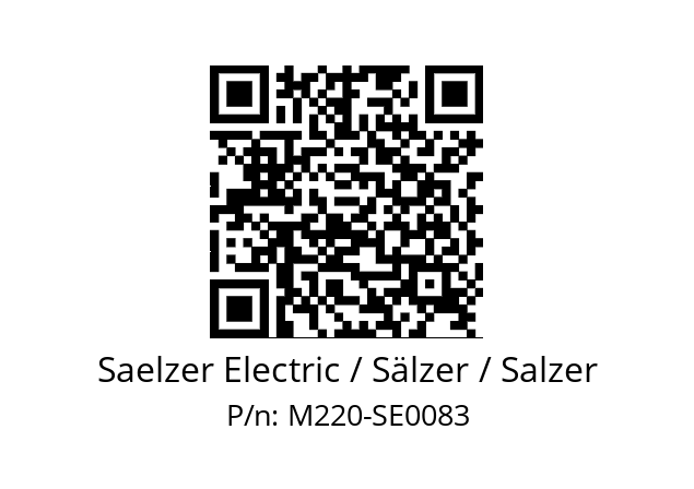   Saelzer Electric / Sälzer / Salzer M220-SE0083