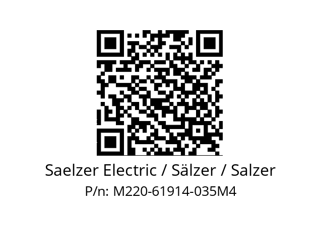   Saelzer Electric / Sälzer / Salzer M220-61914-035M4