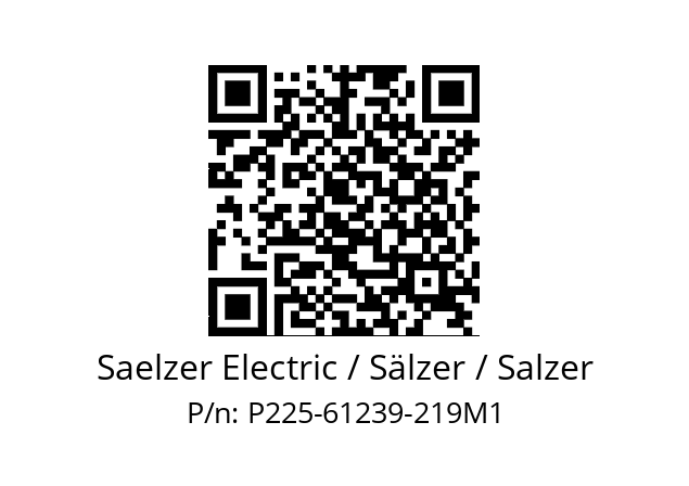   Saelzer Electric / Sälzer / Salzer P225-61239-219M1