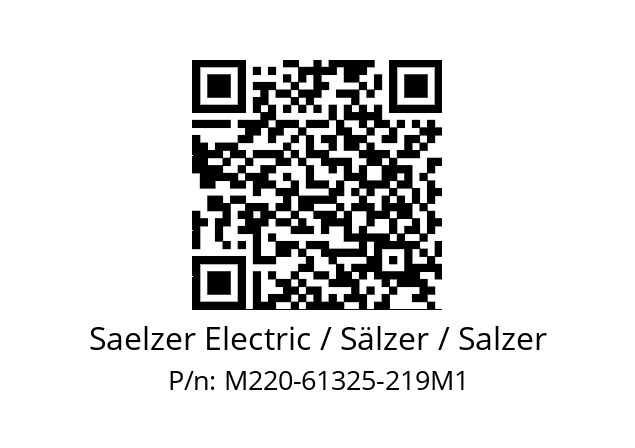   Saelzer Electric / Sälzer / Salzer M220-61325-219M1