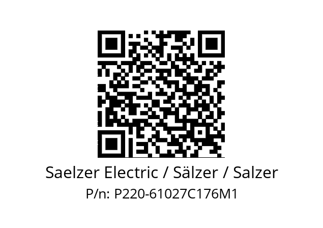   Saelzer Electric / Sälzer / Salzer P220-61027C176M1