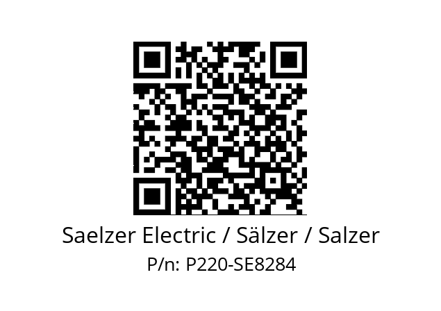   Saelzer Electric / Sälzer / Salzer P220-SE8284