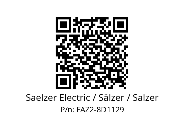   Saelzer Electric / Sälzer / Salzer FAZ2-8D1129