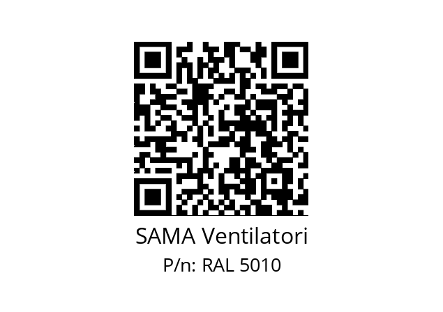   SAMA Ventilatori RAL 5010