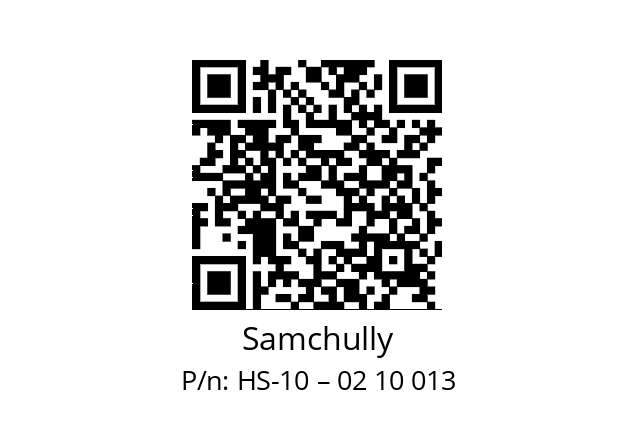   Samchully HS-10 – 02 10 013