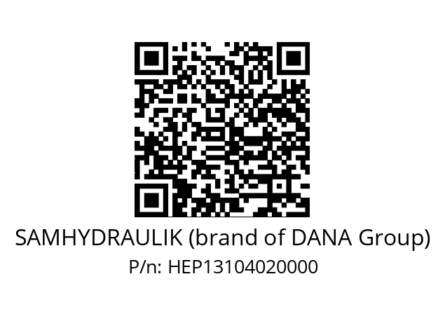   SAMHYDRAULIK (brand of DANA Group) HEP13104020000